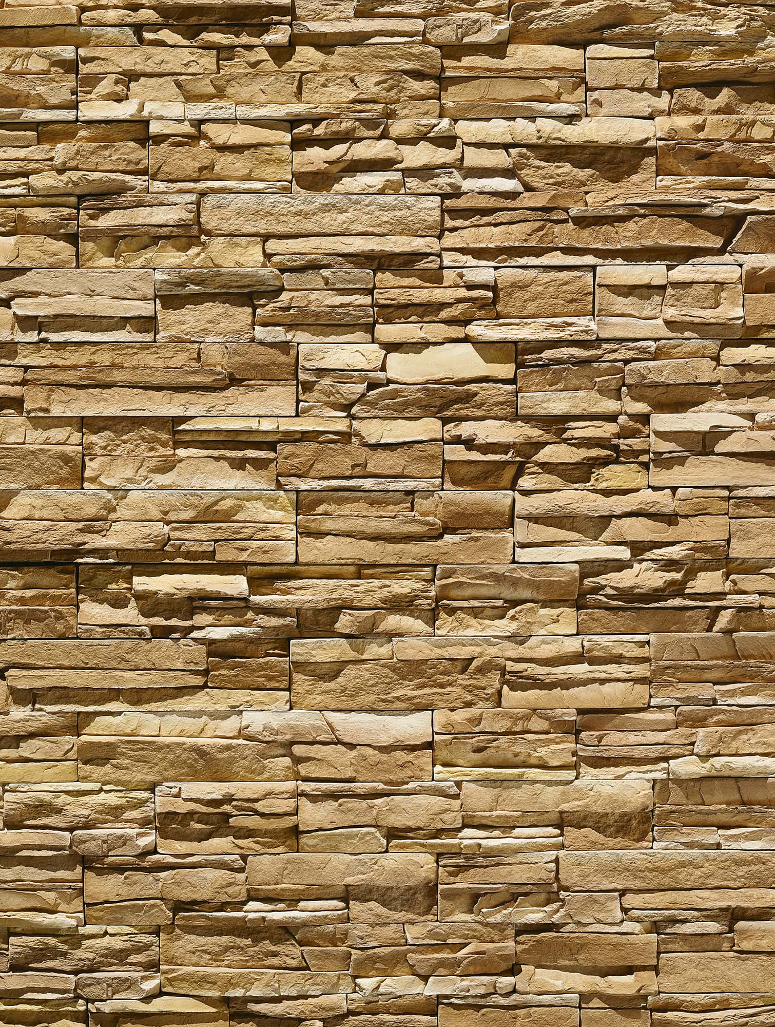 Siena Marron Cement Ledger Stone Wall - Industry Tile